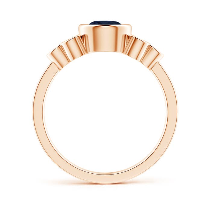 A - Blue Sapphire / 1.26 CT / 14 KT Rose Gold