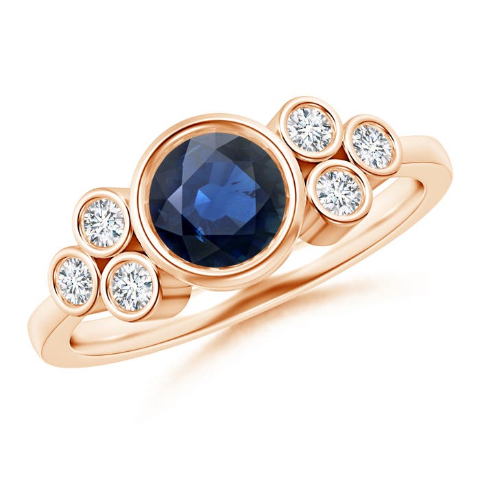 AA - Blue Sapphire / 1.26 CT / 14 KT Rose Gold