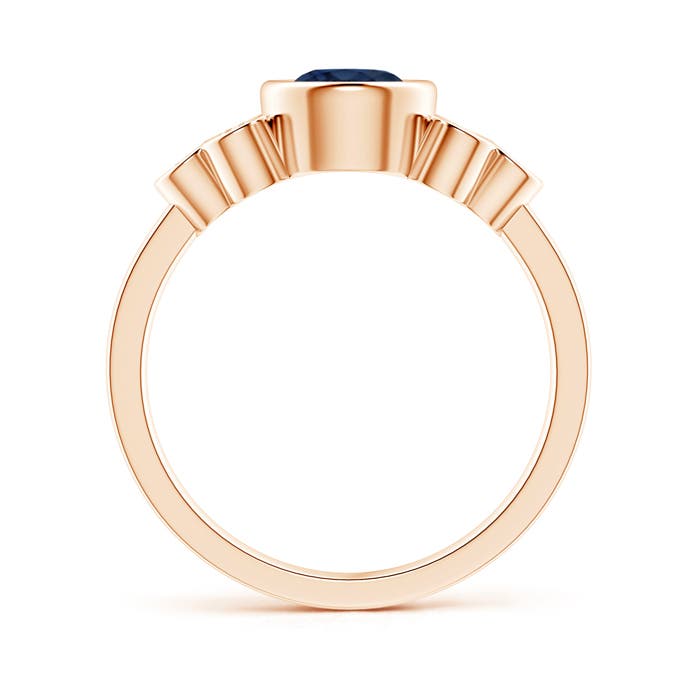 AA - Blue Sapphire / 1.26 CT / 14 KT Rose Gold