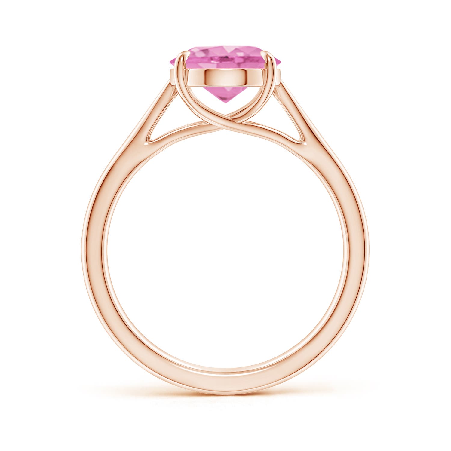 A - Pink Sapphire / 3 CT / 14 KT Rose Gold