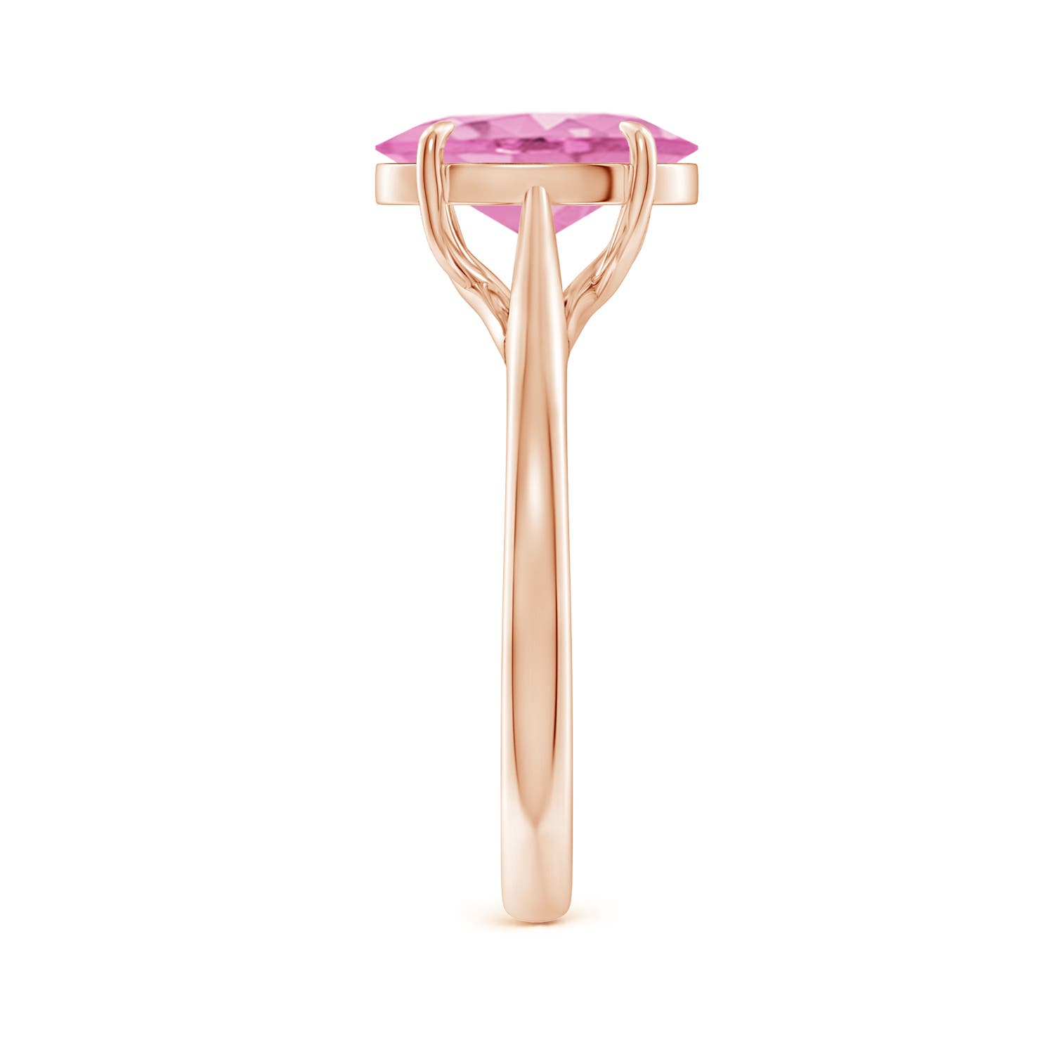 A - Pink Sapphire / 3 CT / 14 KT Rose Gold