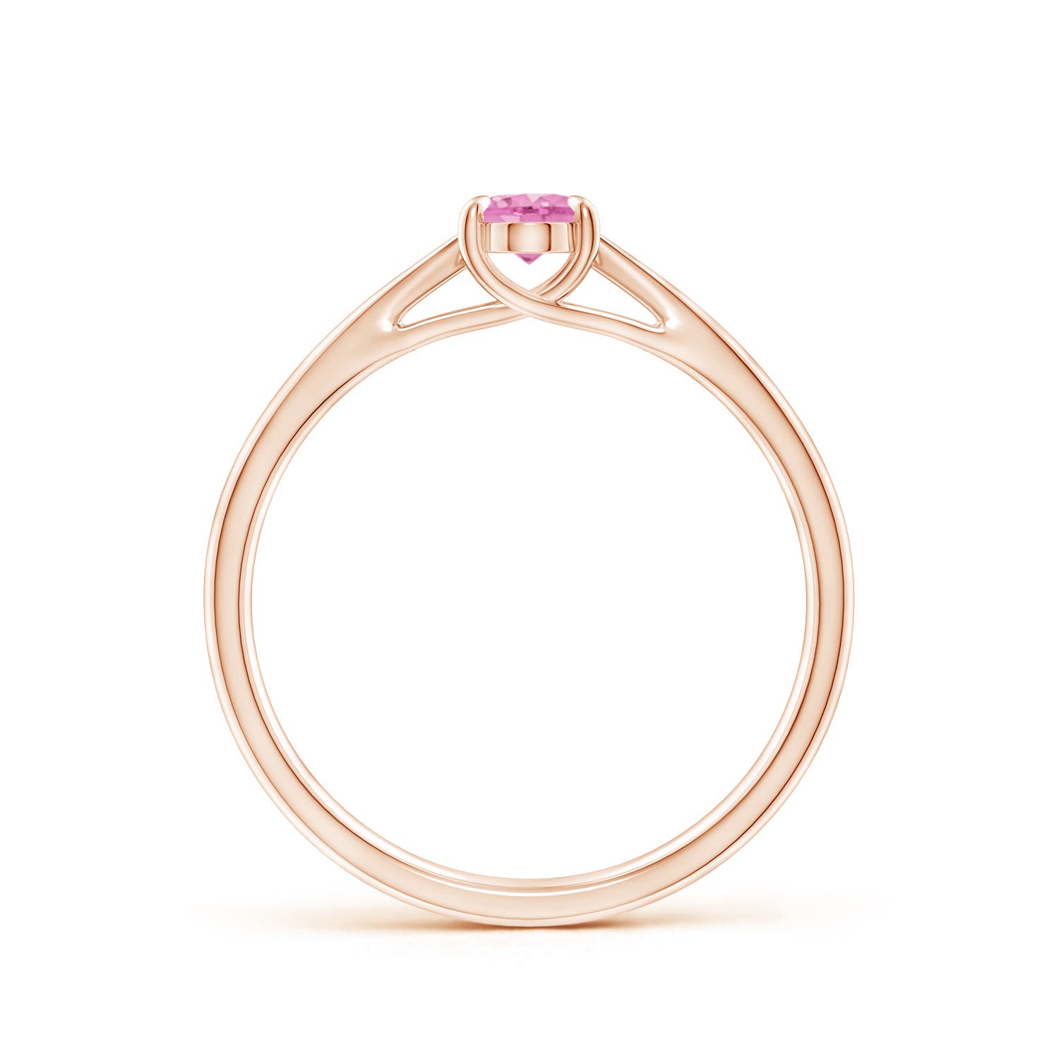 A - Pink Sapphire / 0.55 CT / 14 KT Rose Gold