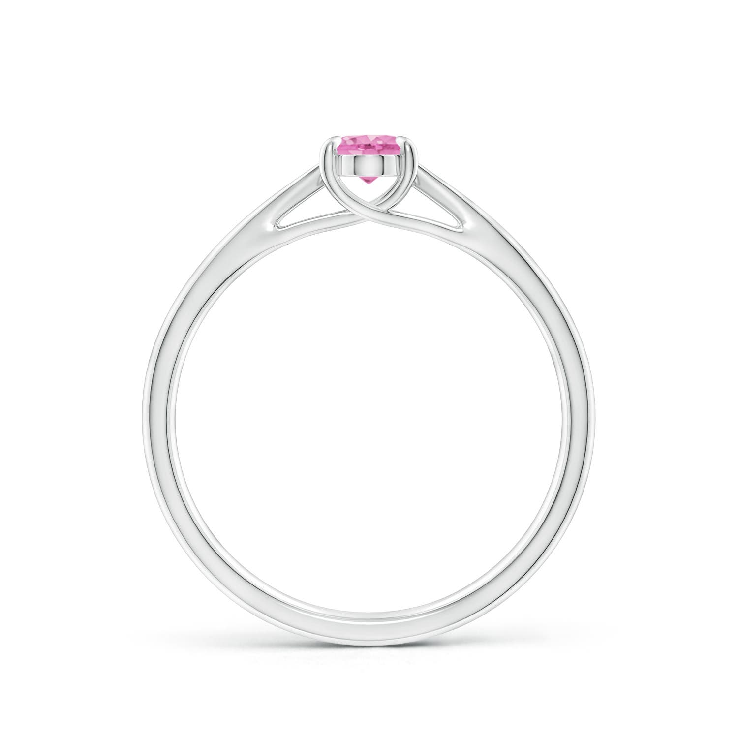 A - Pink Sapphire / 0.55 CT / 14 KT White Gold