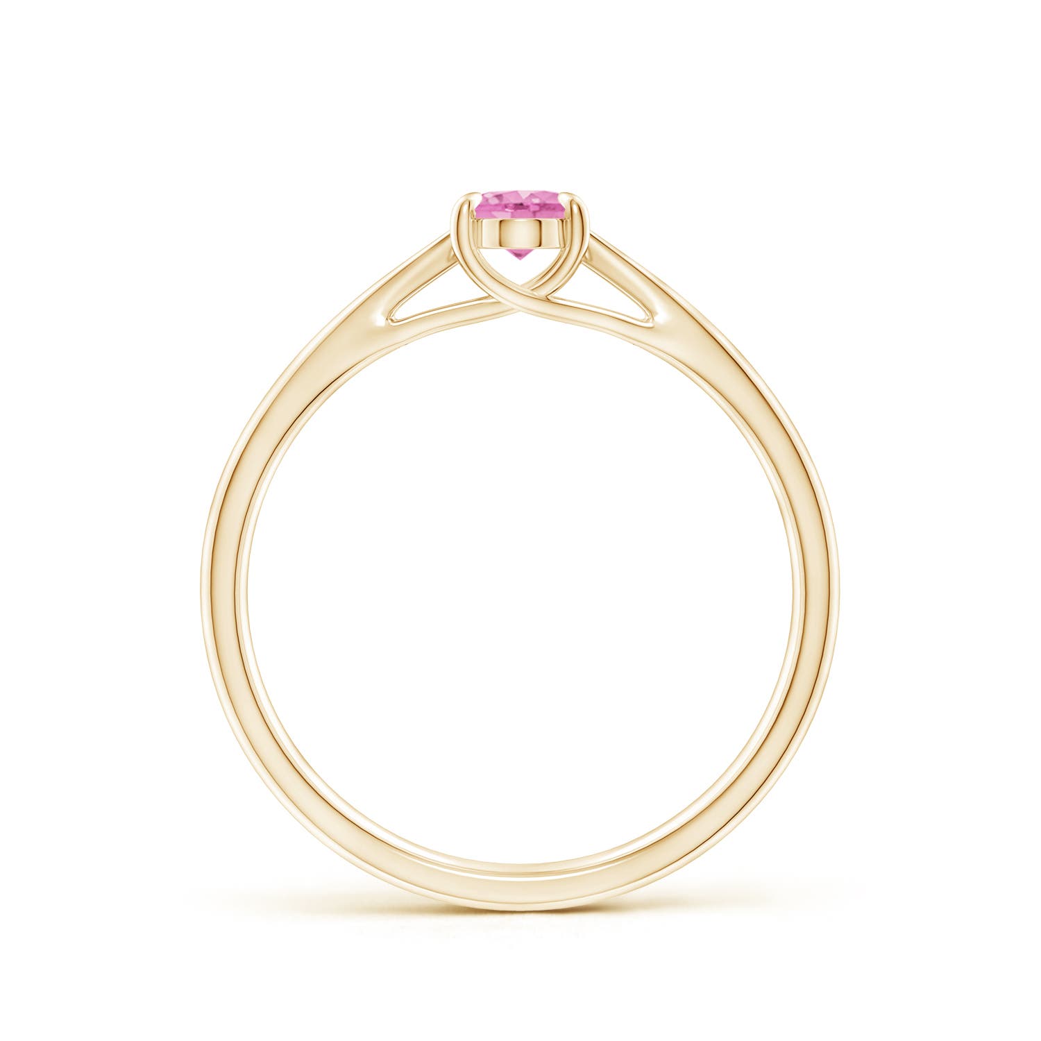 A - Pink Sapphire / 0.55 CT / 14 KT Yellow Gold