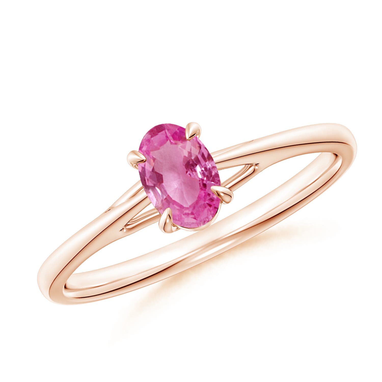 AAA - Pink Sapphire / 0.55 CT / 14 KT Rose Gold