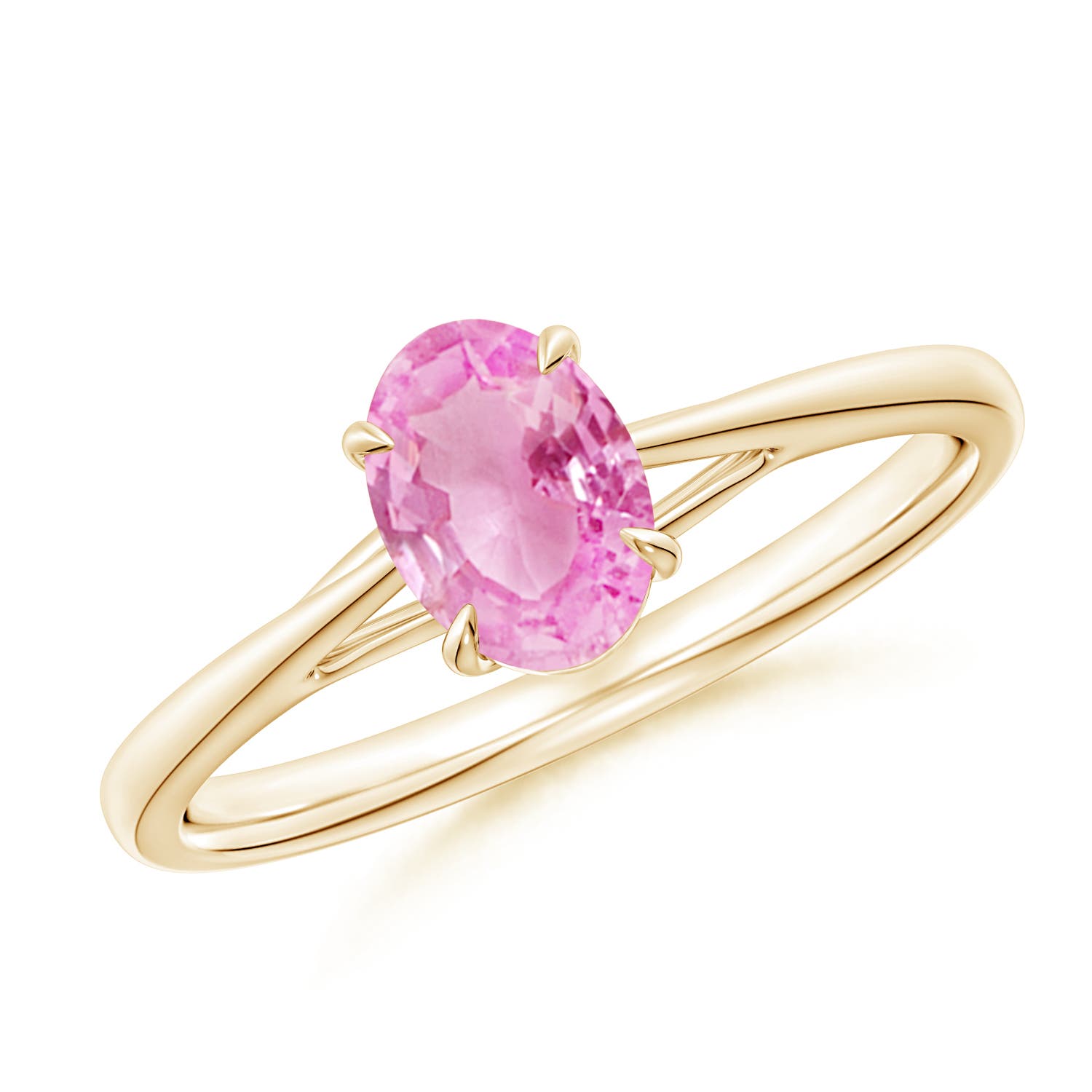 A - Pink Sapphire / 0.85 CT / 14 KT Yellow Gold