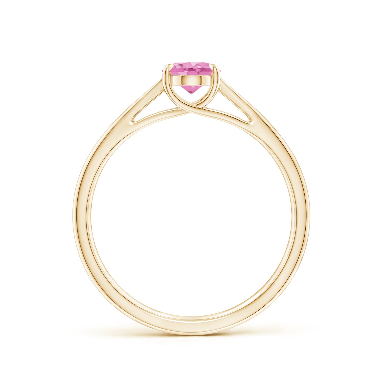 A - Pink Sapphire / 0.85 CT / 14 KT Yellow Gold