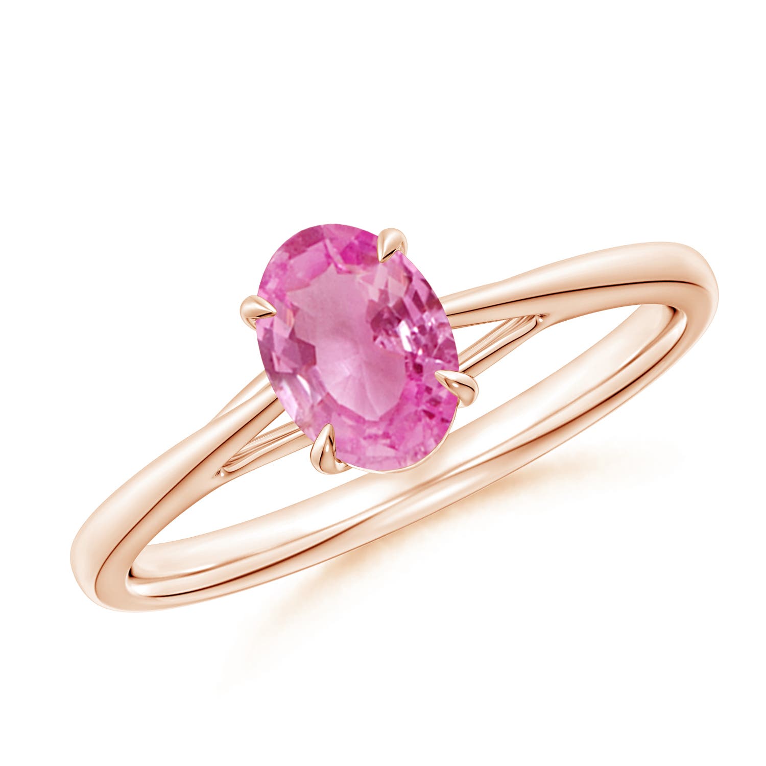 AA - Pink Sapphire / 0.85 CT / 14 KT Rose Gold