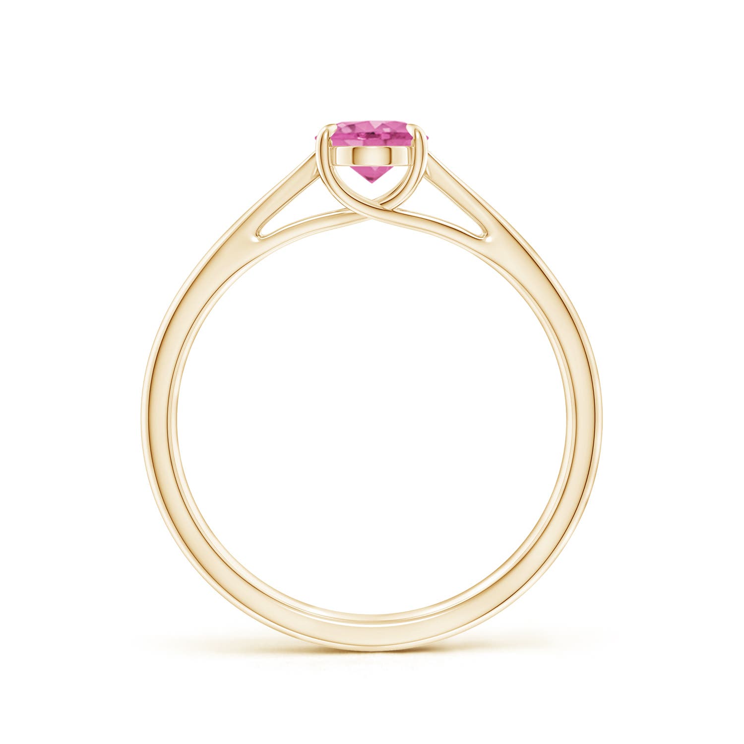 AA - Pink Sapphire / 0.85 CT / 14 KT Yellow Gold