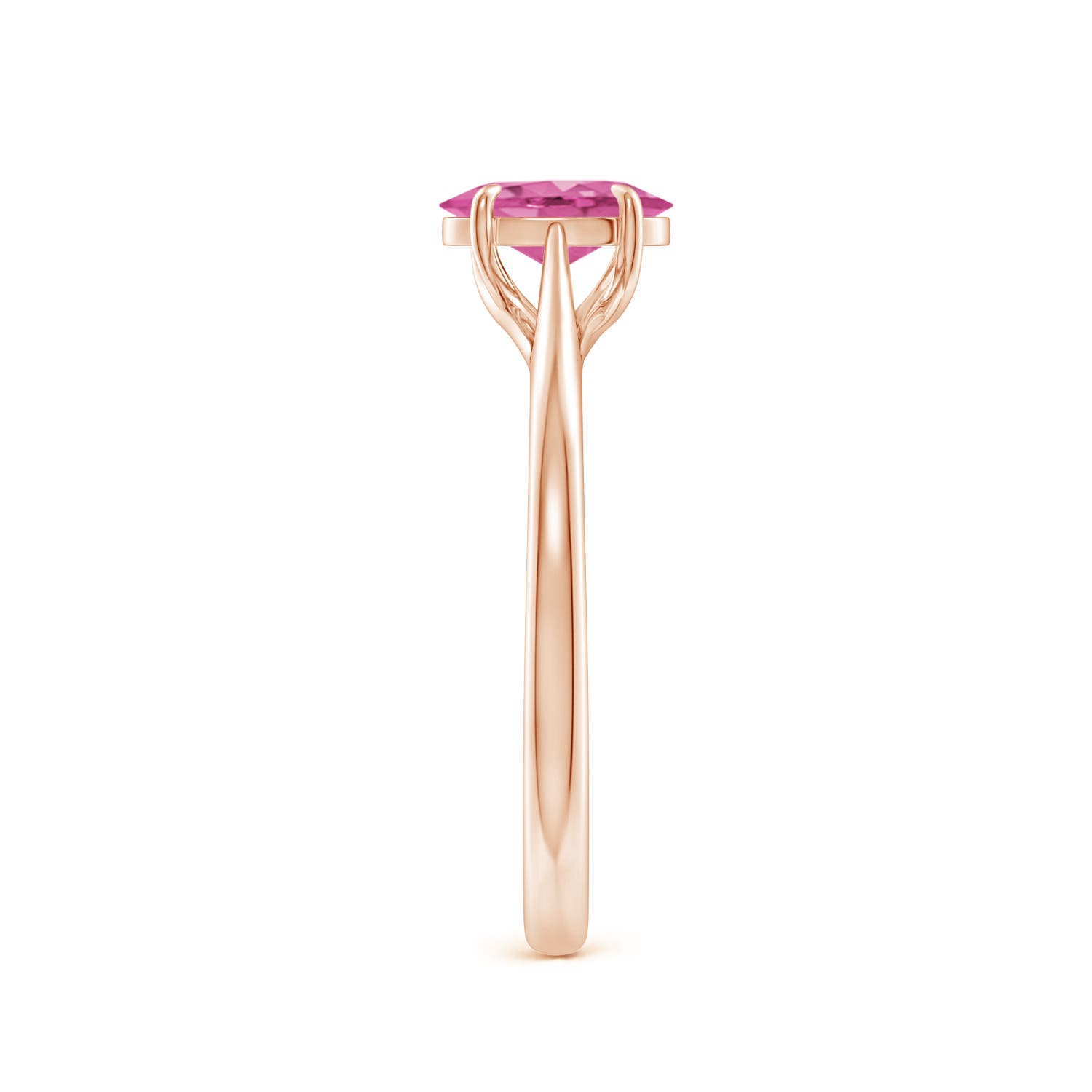 AAA - Pink Sapphire / 0.85 CT / 14 KT Rose Gold