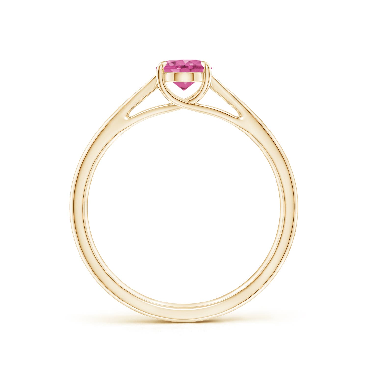 AAA - Pink Sapphire / 0.85 CT / 14 KT Yellow Gold