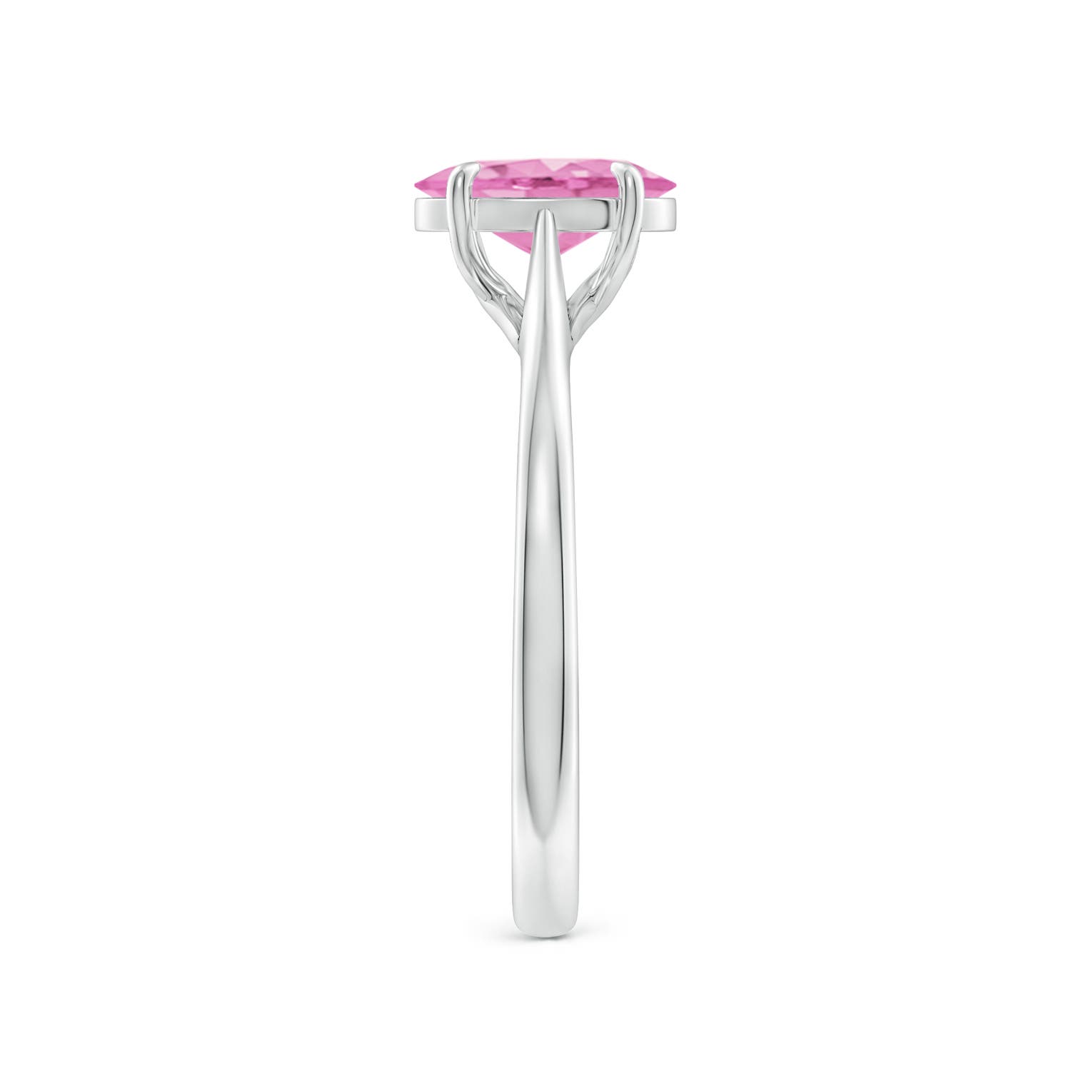 A - Pink Sapphire / 1.45 CT / 14 KT White Gold