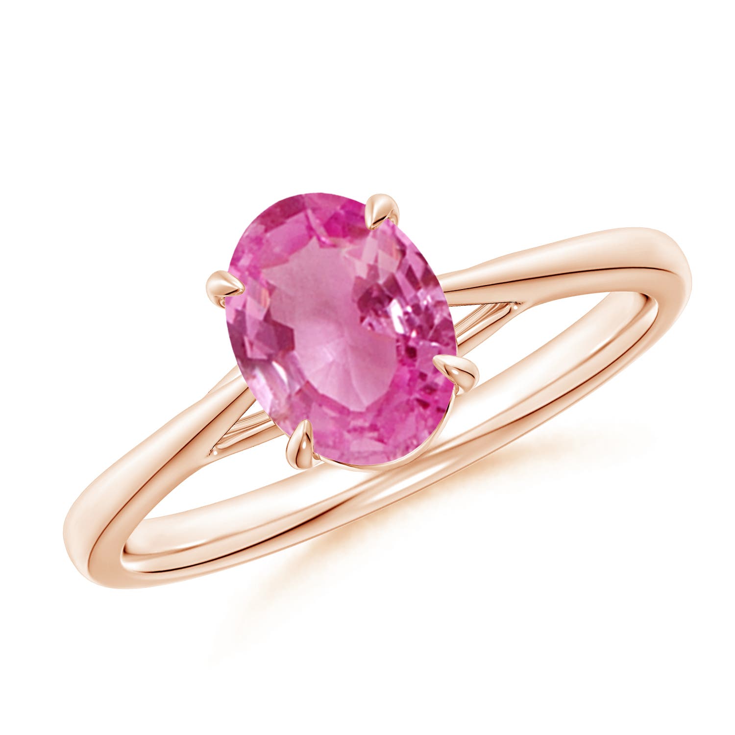 AAA - Pink Sapphire / 1.45 CT / 14 KT Rose Gold