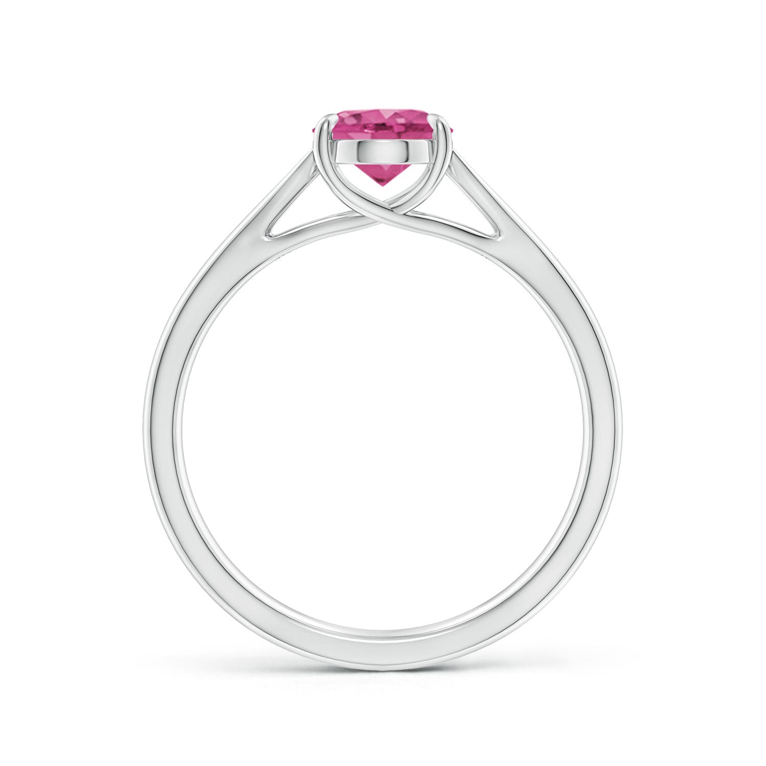 AAAA - Pink Sapphire / 1.45 CT / 14 KT White Gold