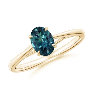 Oval AAA Teal Montana Sapphire