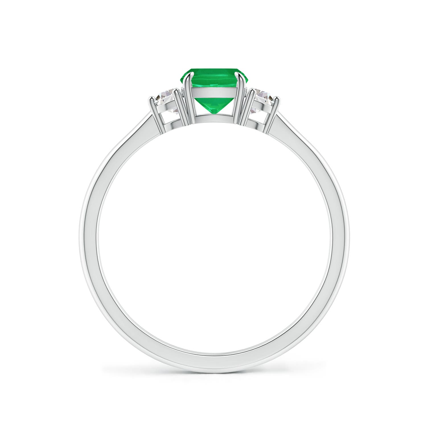 AA - Emerald / 0.79 CT / 14 KT White Gold