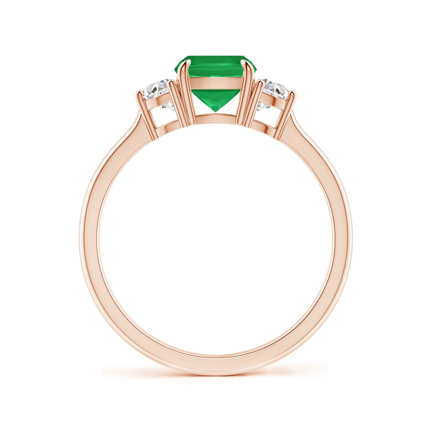 A - Emerald / 1.31 CT / 14 KT Rose Gold