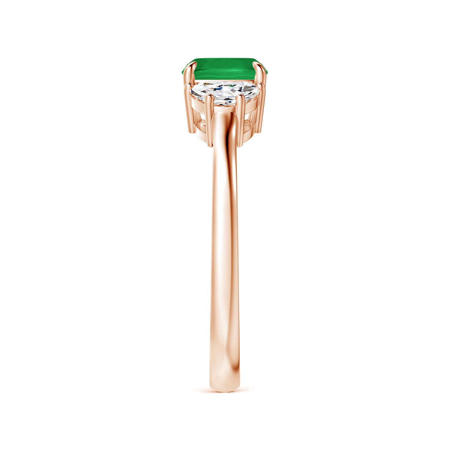 A - Emerald / 1.31 CT / 14 KT Rose Gold