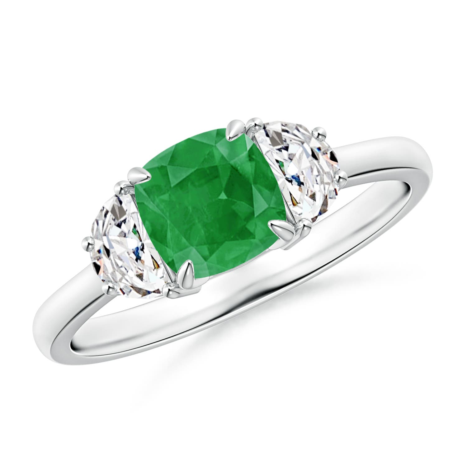 A - Emerald / 1.31 CT / 14 KT White Gold