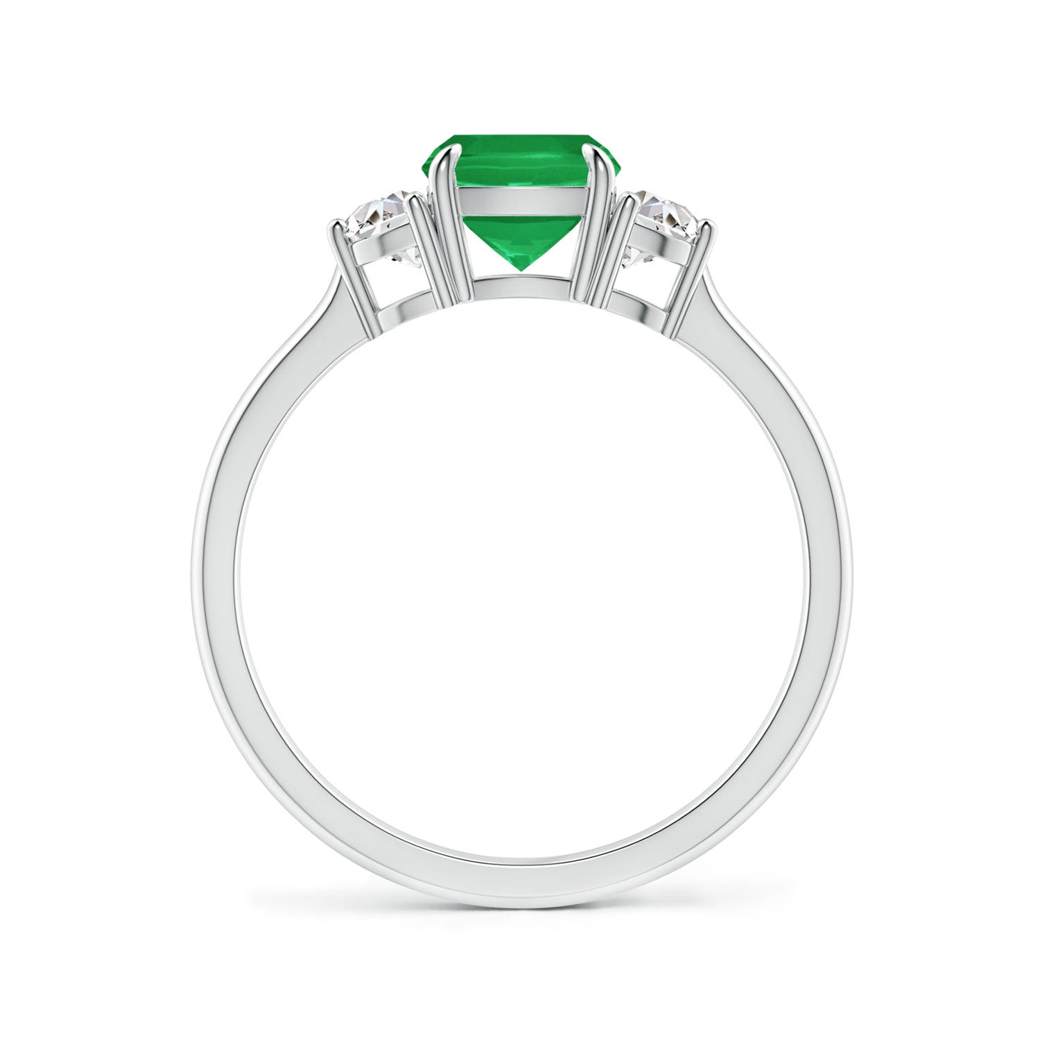 A - Emerald / 1.31 CT / 14 KT White Gold