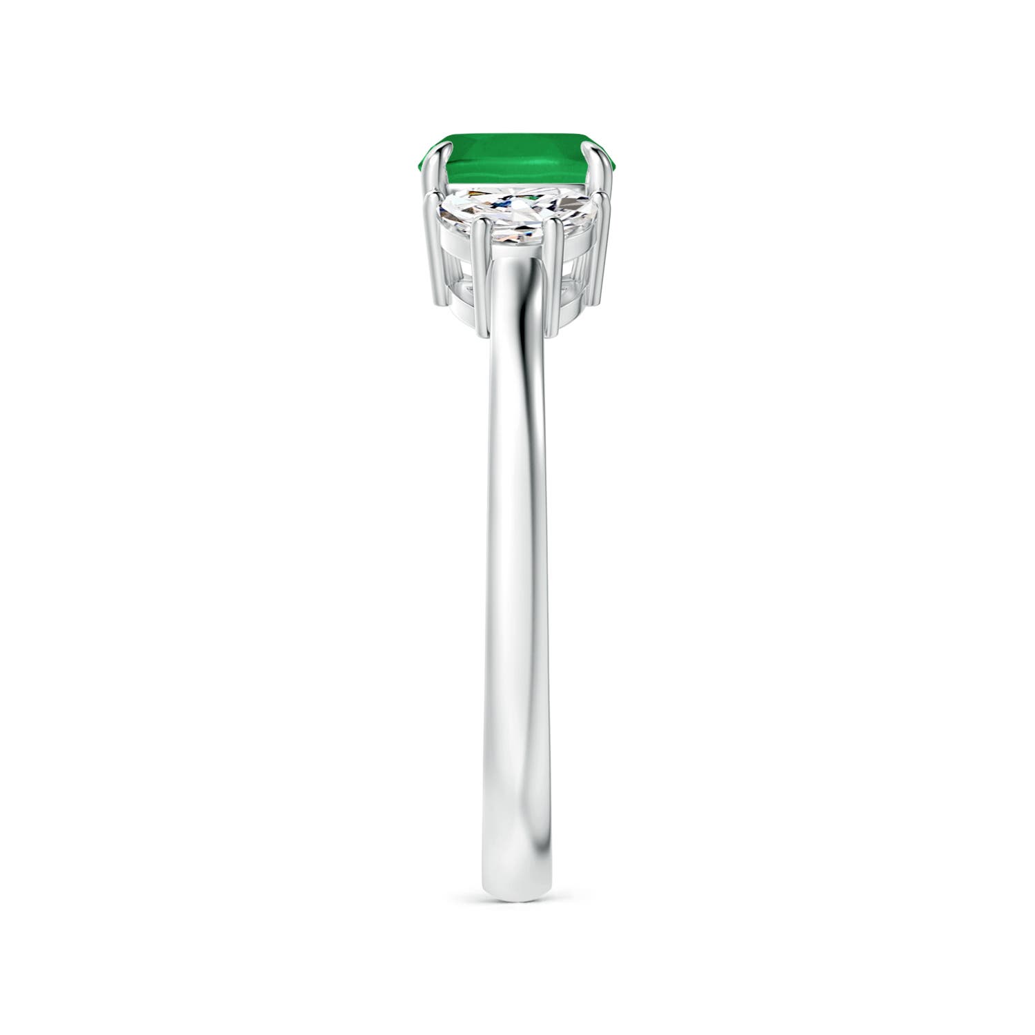 A - Emerald / 1.31 CT / 14 KT White Gold