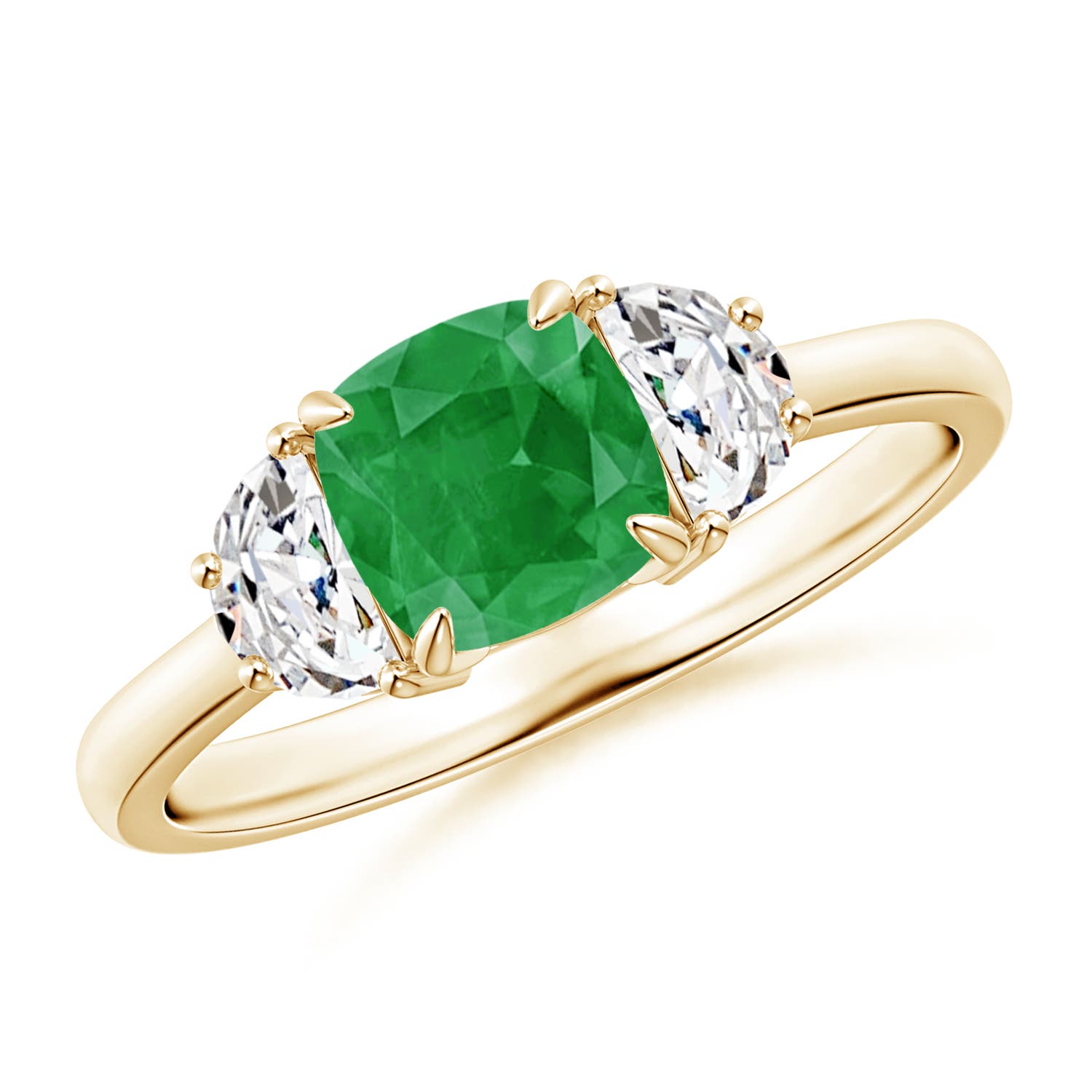 A - Emerald / 1.31 CT / 14 KT Yellow Gold