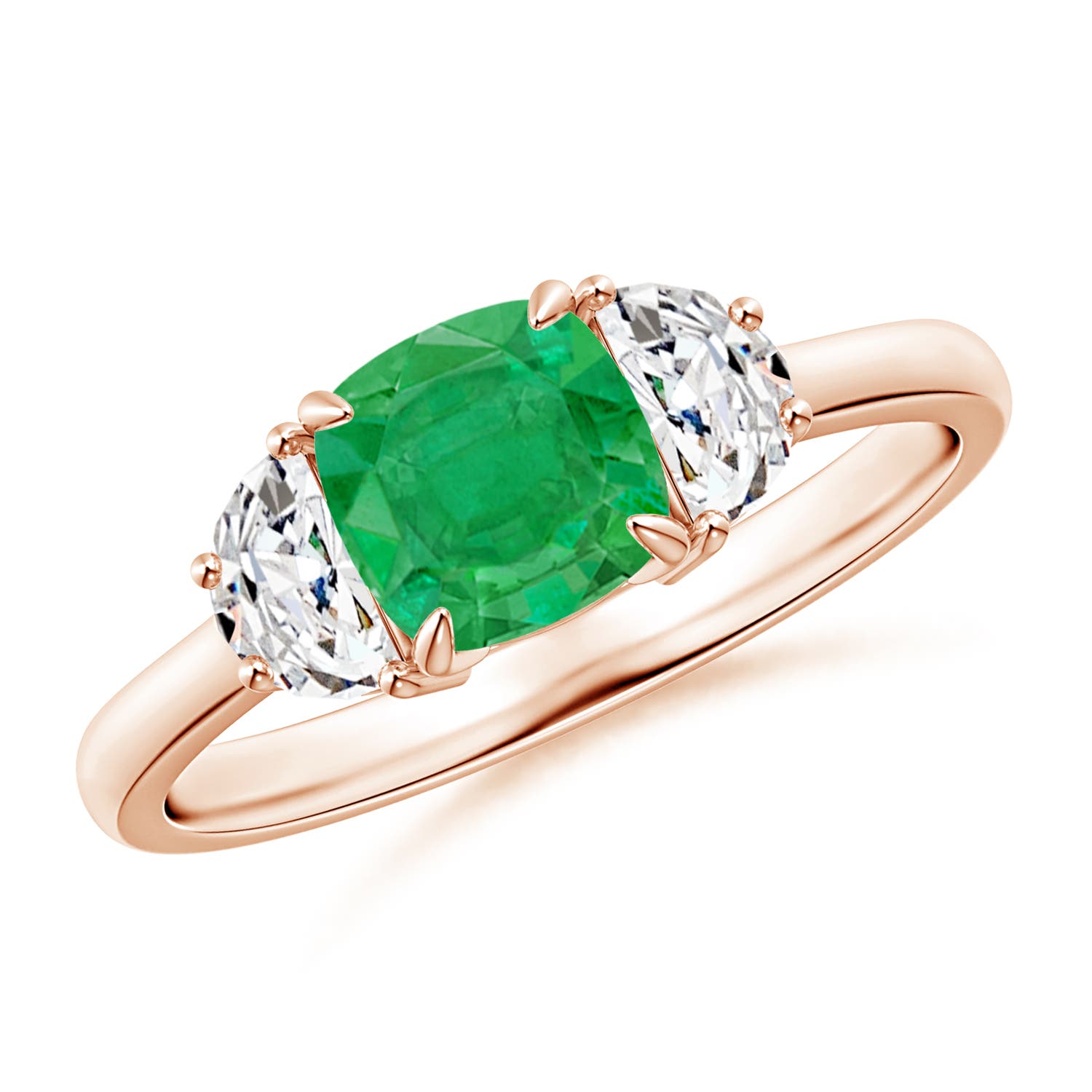 AA - Emerald / 1.31 CT / 14 KT Rose Gold