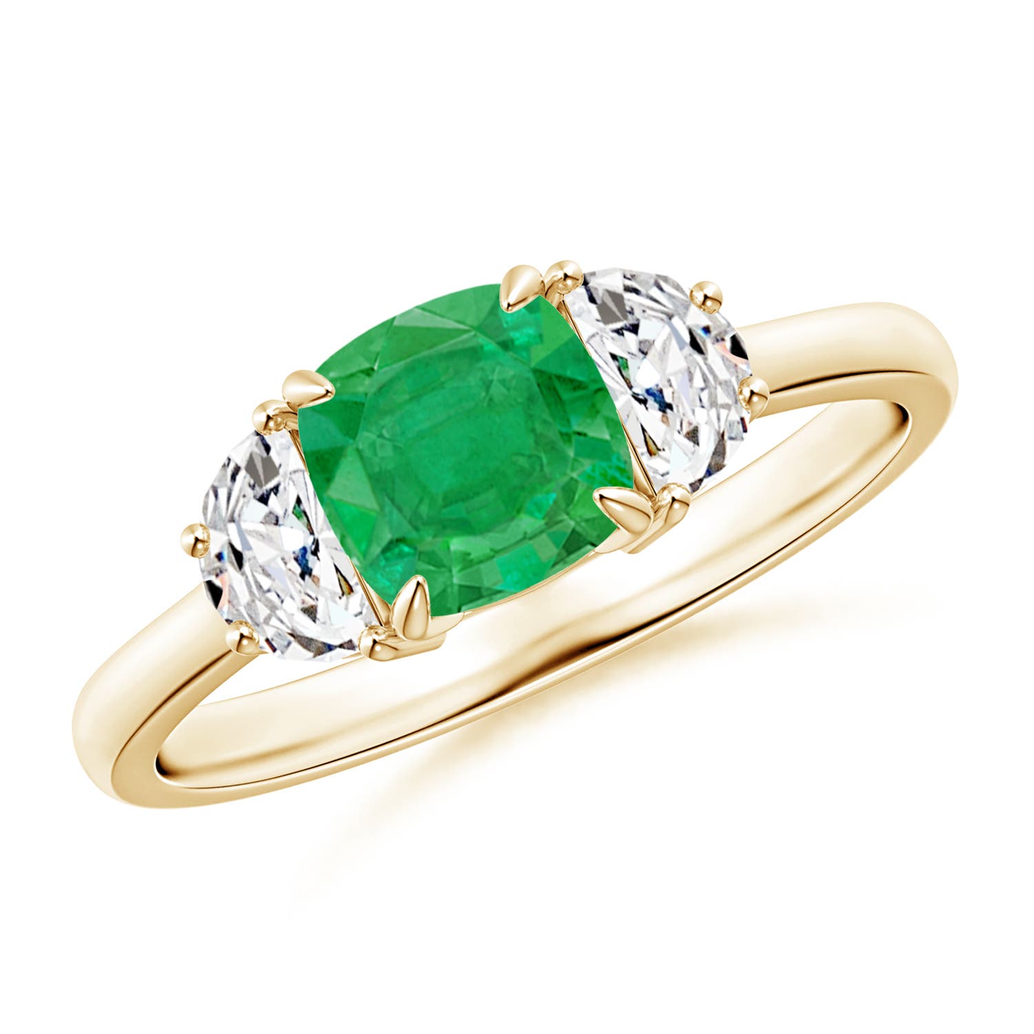 AA - Emerald / 1.31 CT / 14 KT Yellow Gold