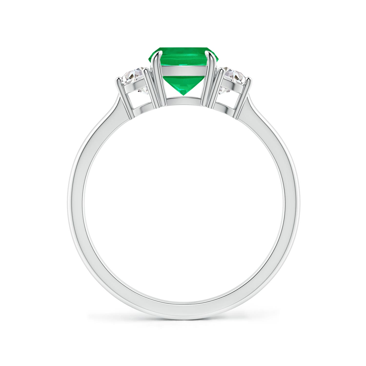 AAA - Emerald / 1.31 CT / 14 KT White Gold