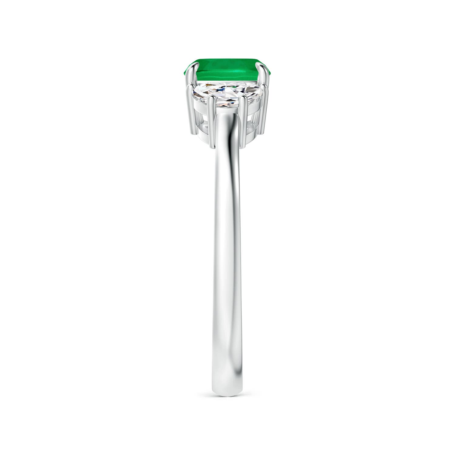 AAA - Emerald / 1.31 CT / 14 KT White Gold