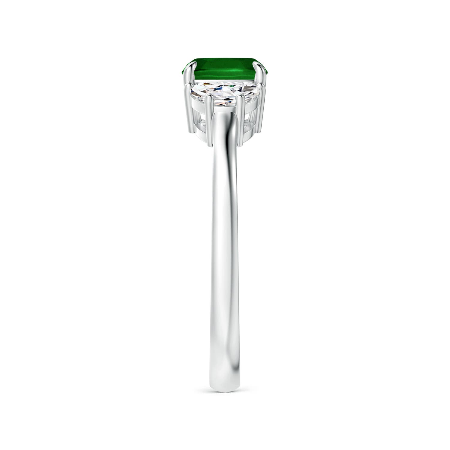 AAAA - Emerald / 1.31 CT / 14 KT White Gold