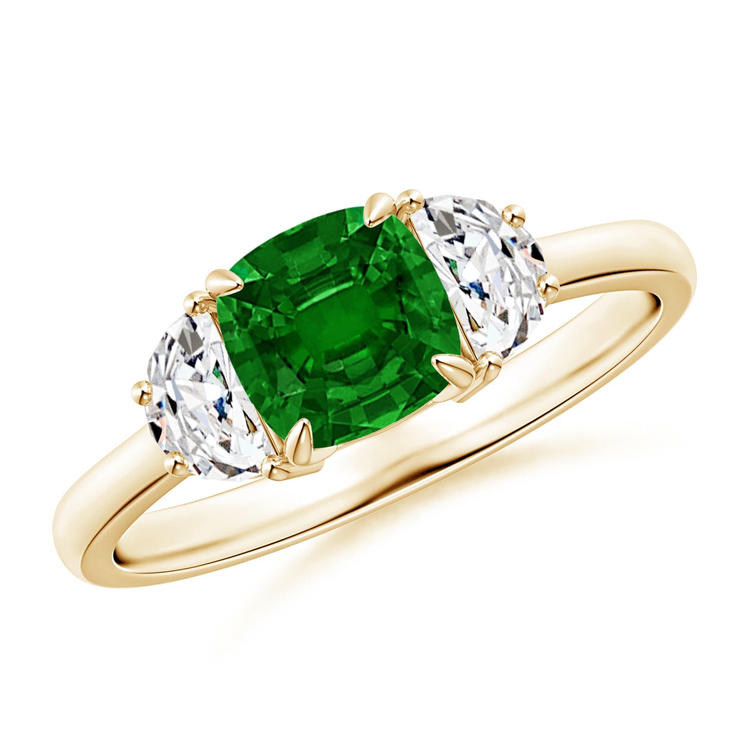 AAAA - Emerald / 1.31 CT / 14 KT Yellow Gold