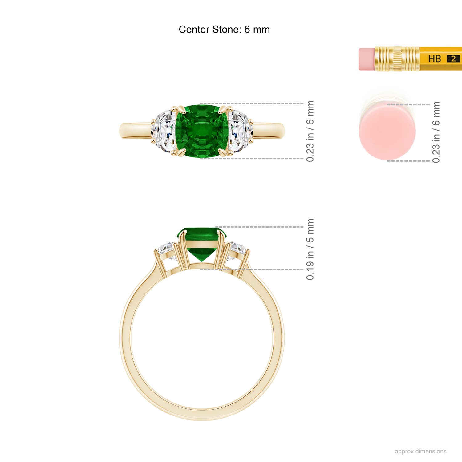 AAAA - Emerald / 1.31 CT / 14 KT Yellow Gold