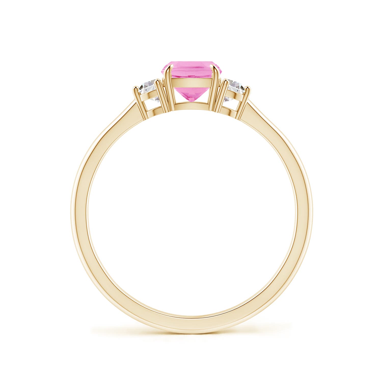 A - Pink Sapphire / 0.84 CT / 14 KT Yellow Gold