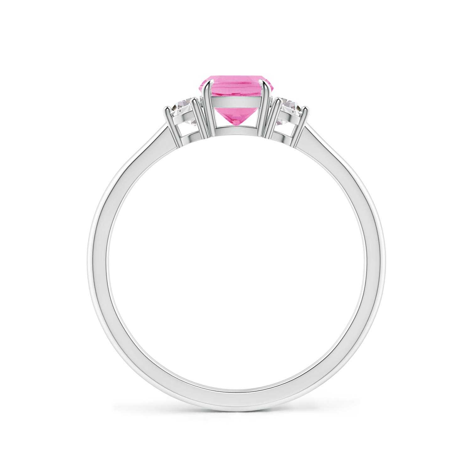 AA - Pink Sapphire / 0.84 CT / 14 KT White Gold