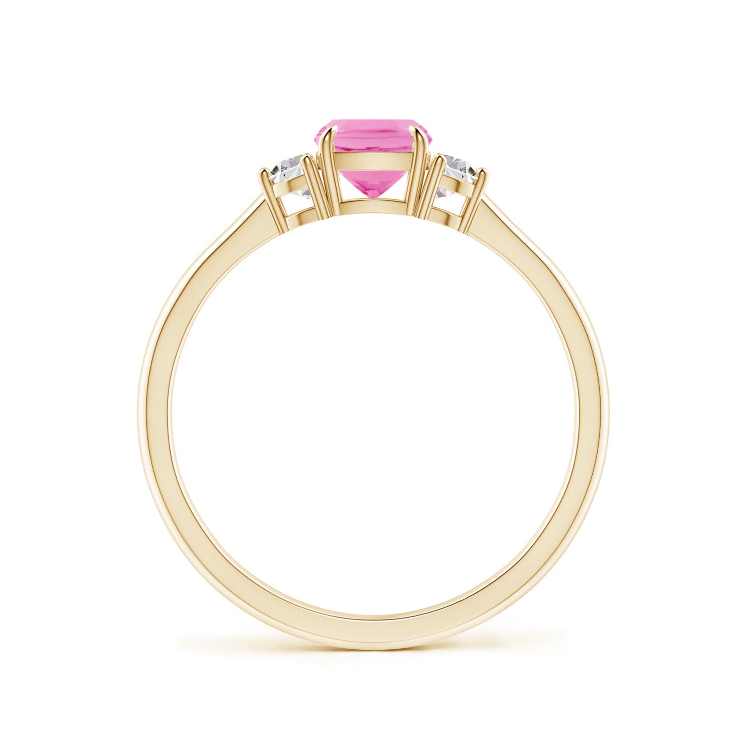 AA - Pink Sapphire / 0.84 CT / 14 KT Yellow Gold