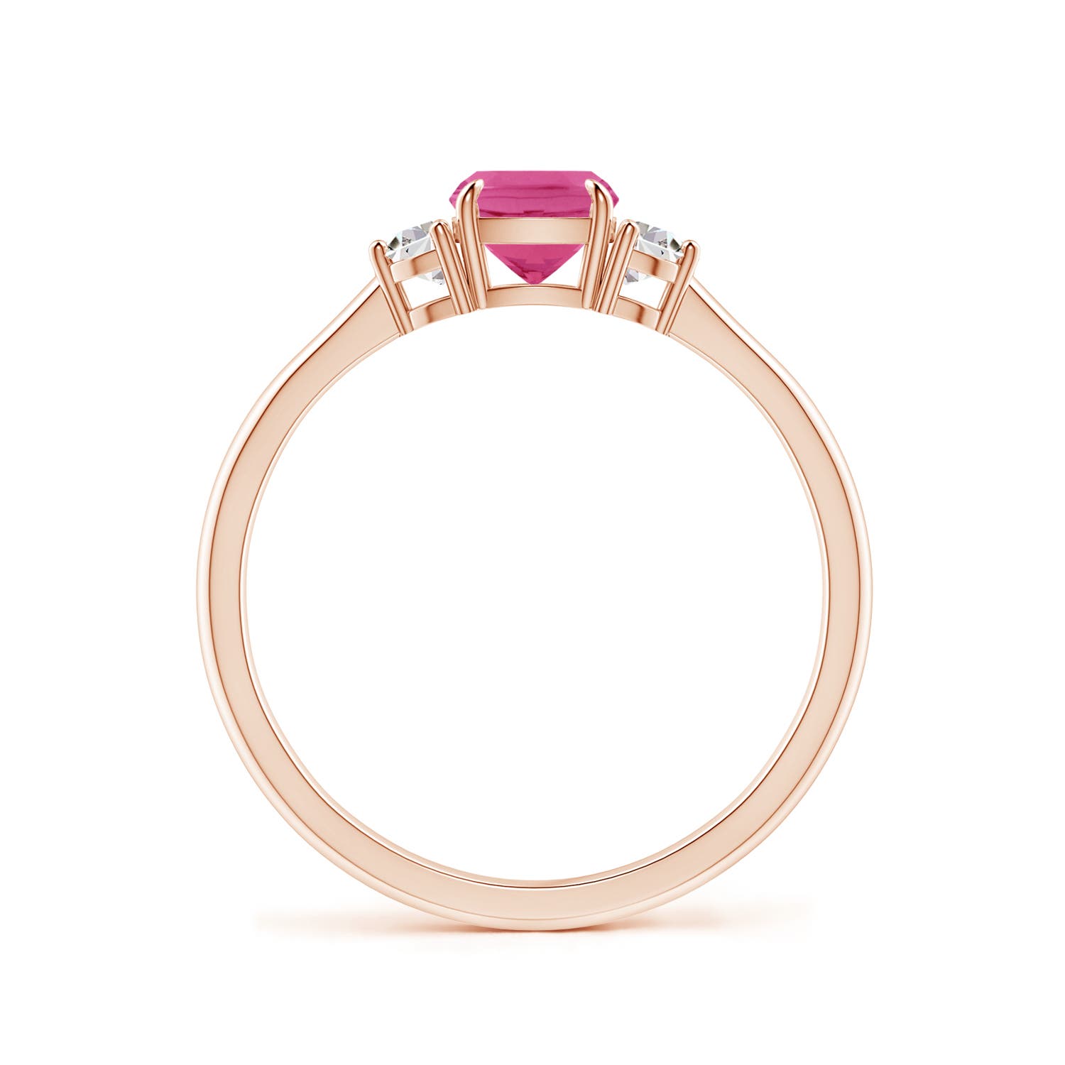 AAA - Pink Sapphire / 0.84 CT / 14 KT Rose Gold