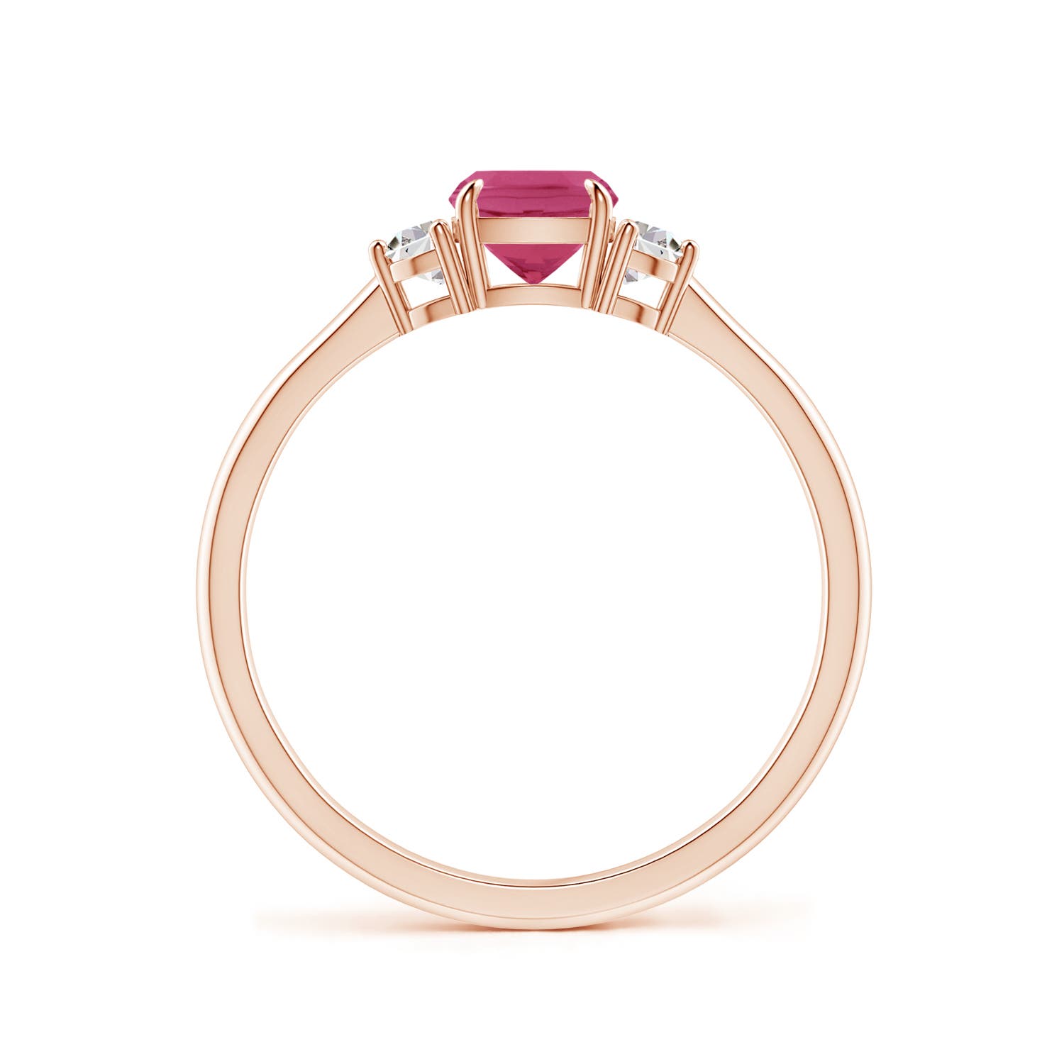 AAAA - Pink Sapphire / 0.84 CT / 14 KT Rose Gold