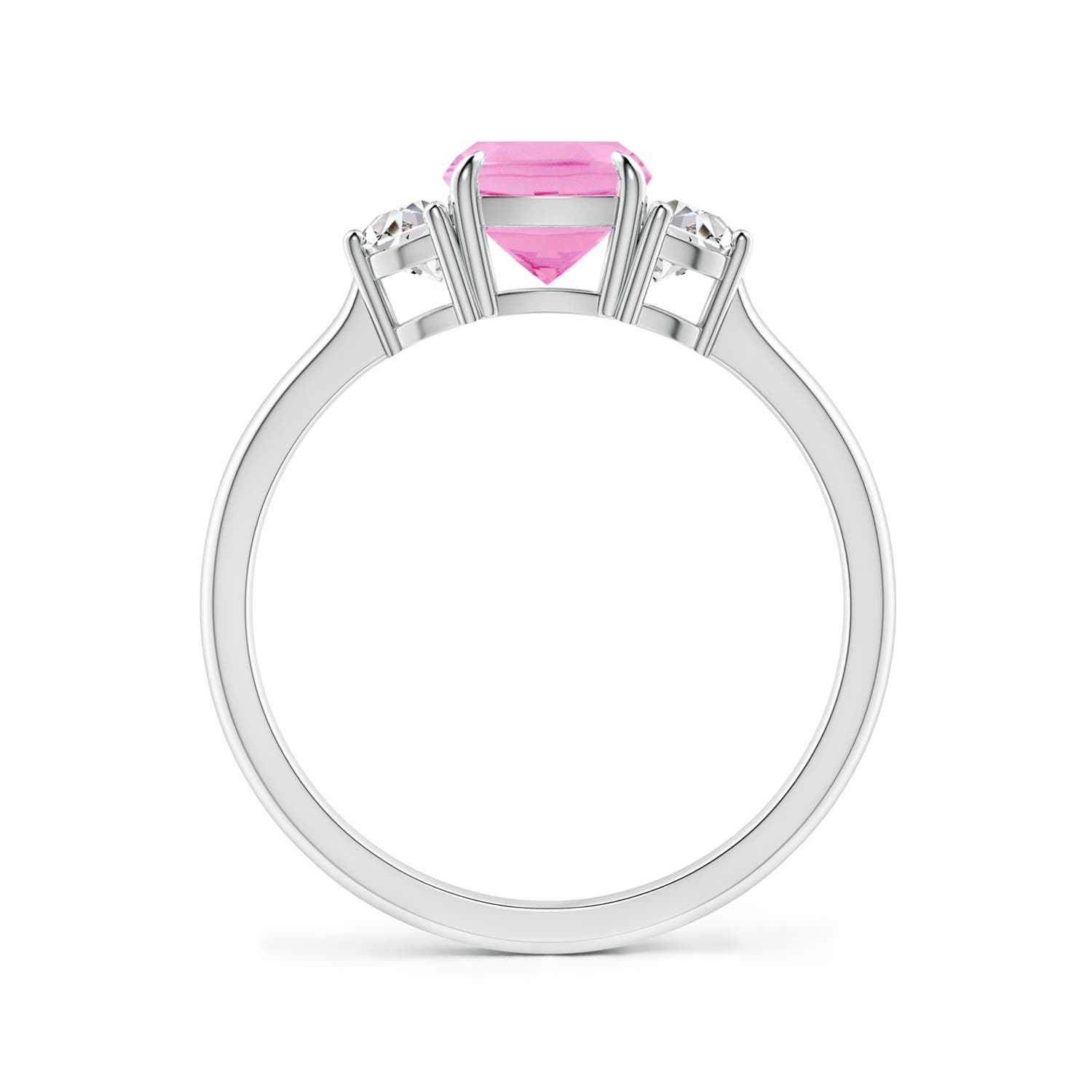 A - Pink Sapphire / 1.22 CT / 14 KT White Gold