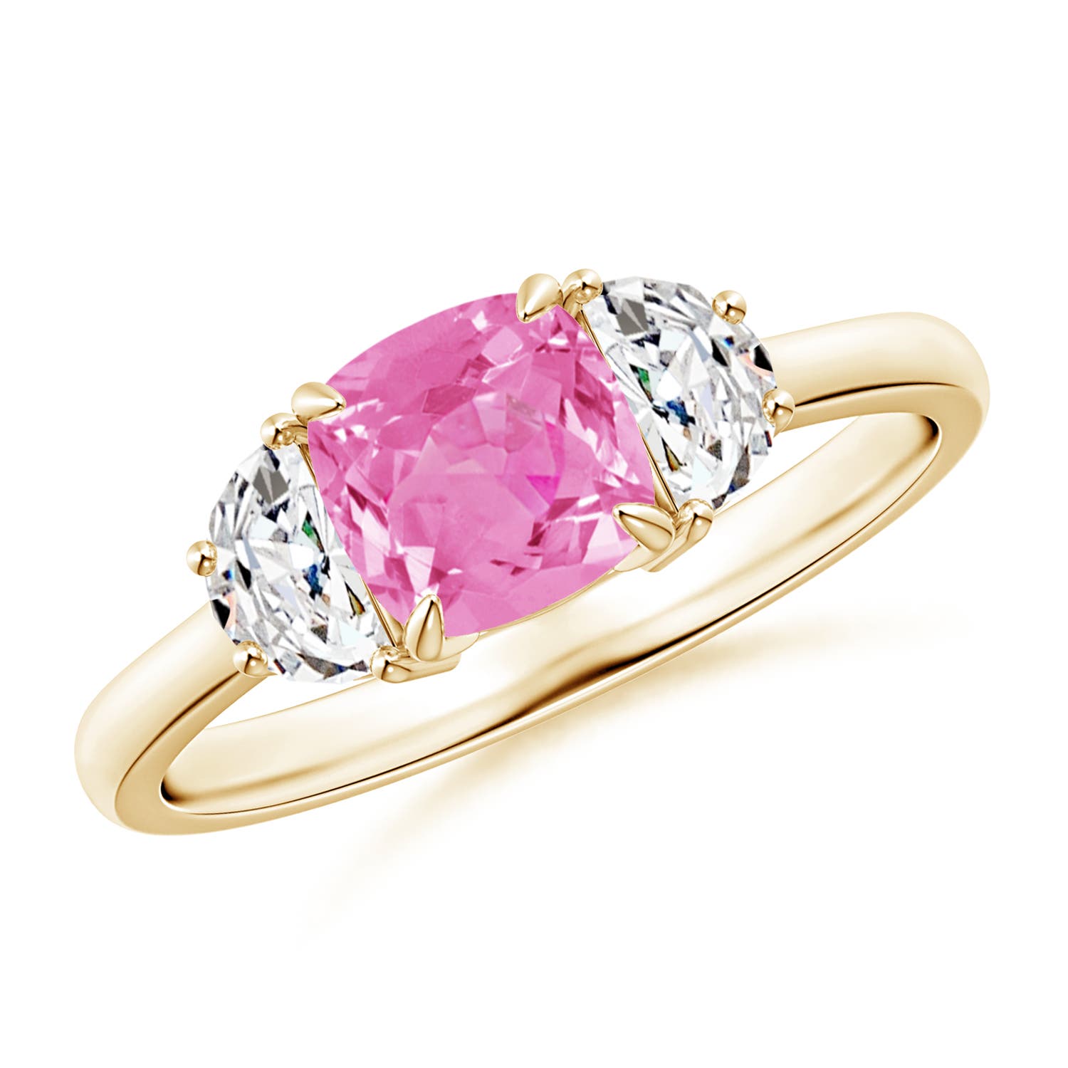 AA - Pink Sapphire / 1.22 CT / 14 KT Yellow Gold