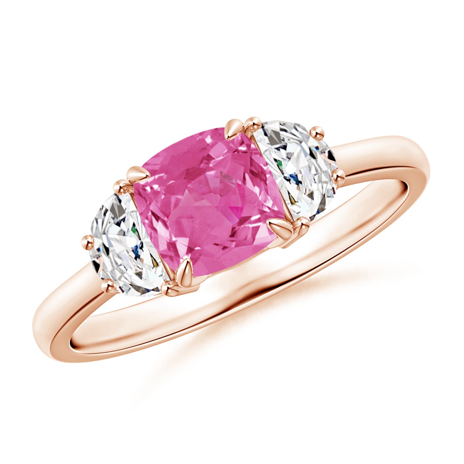 AAA - Pink Sapphire / 1.22 CT / 14 KT Rose Gold