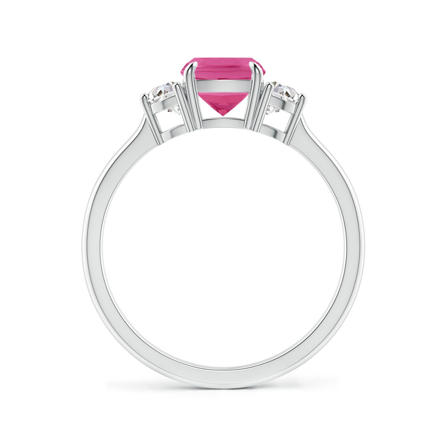 AAA - Pink Sapphire / 1.22 CT / 14 KT White Gold