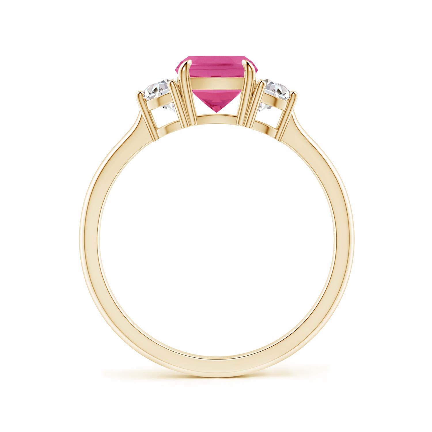 AAA - Pink Sapphire / 1.22 CT / 14 KT Yellow Gold