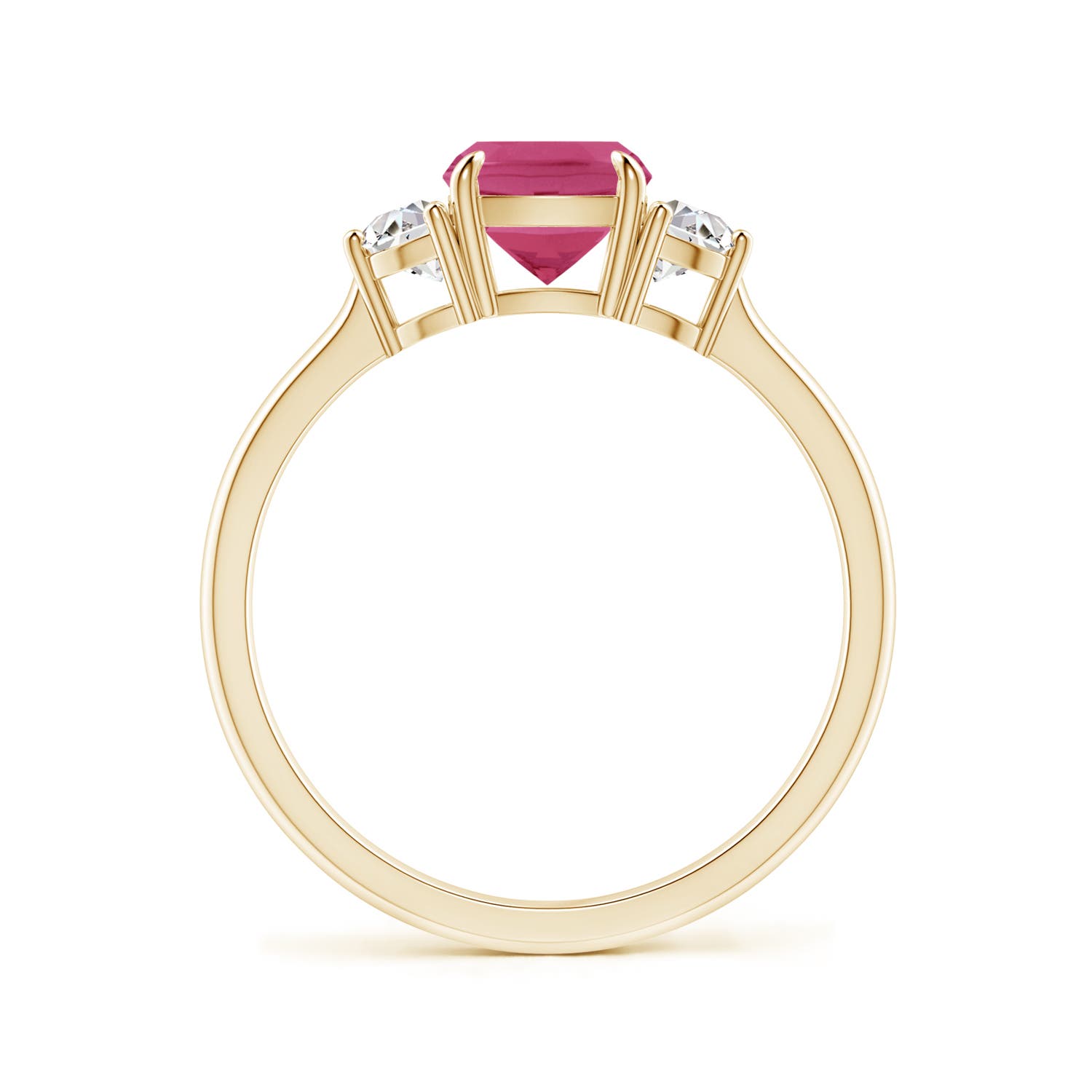 AAAA - Pink Sapphire / 1.22 CT / 14 KT Yellow Gold