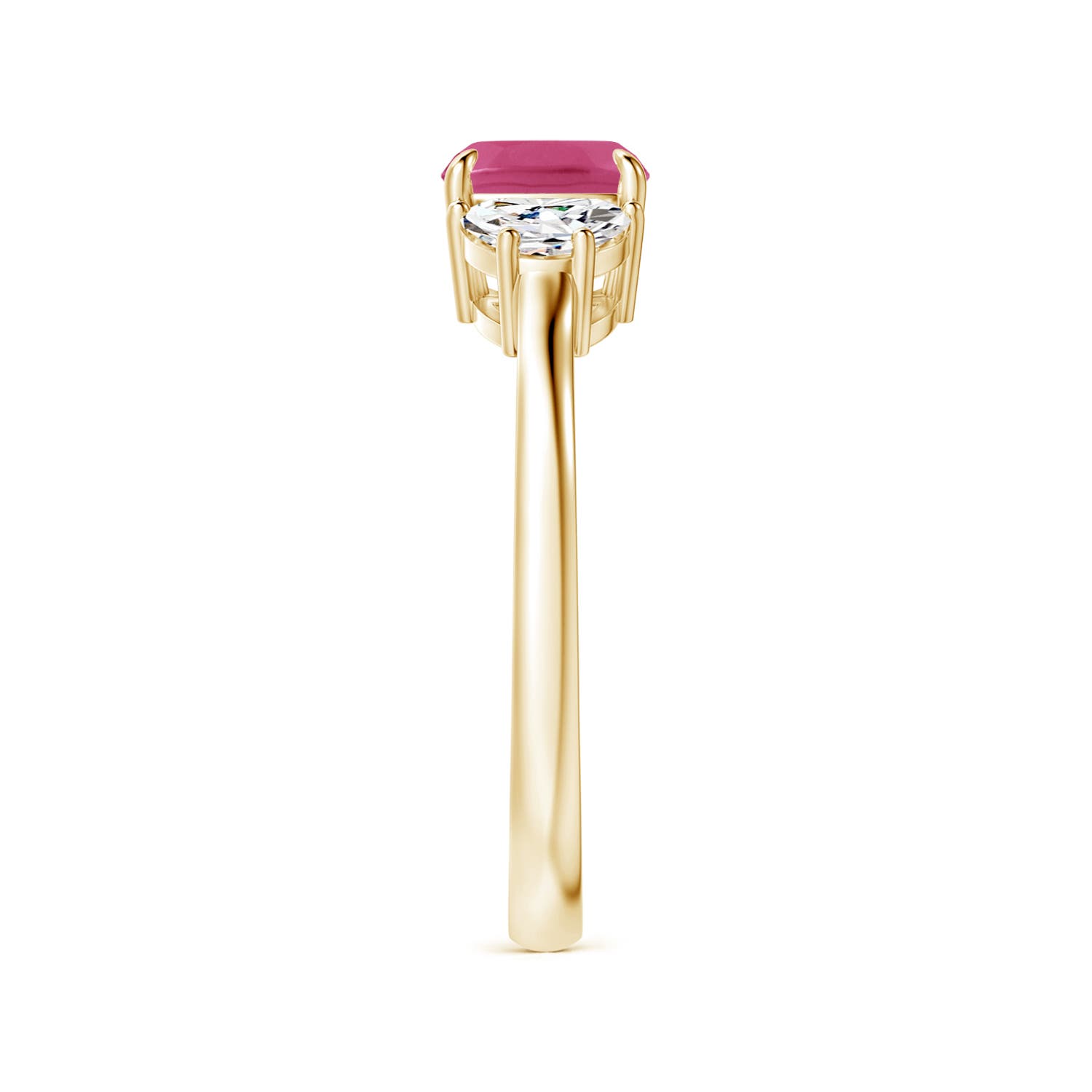 AAAA - Pink Sapphire / 1.22 CT / 14 KT Yellow Gold