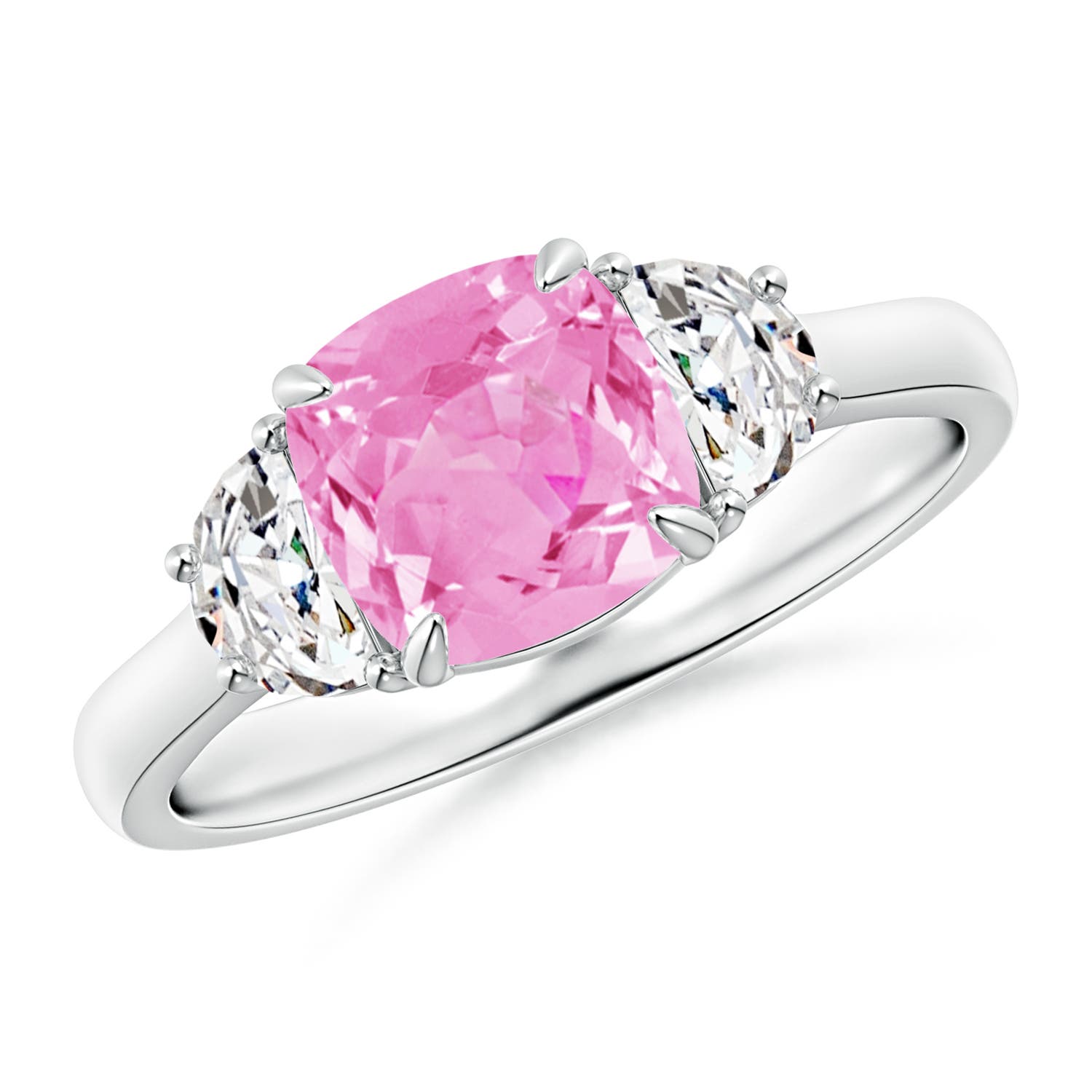 A - Pink Sapphire / 1.82 CT / 14 KT White Gold