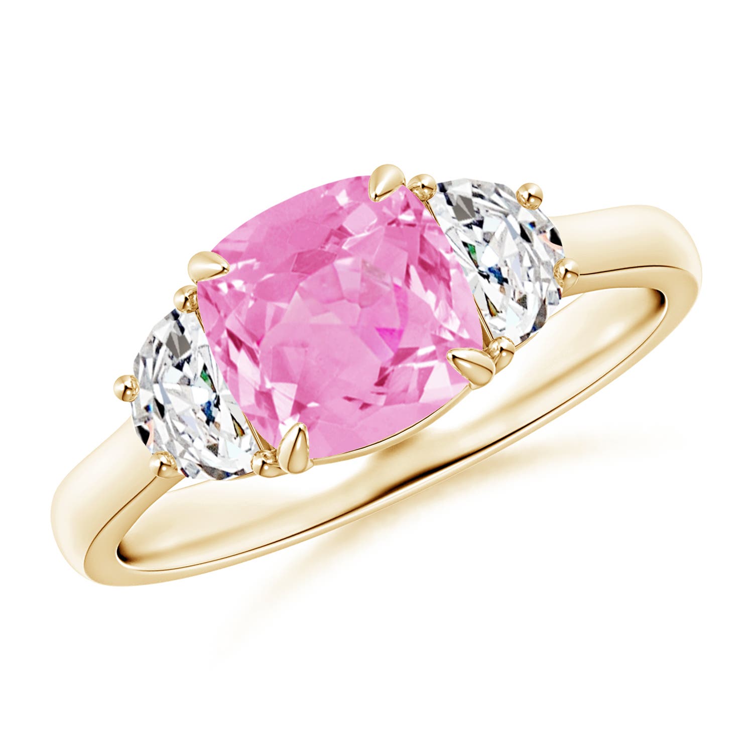 A - Pink Sapphire / 1.82 CT / 14 KT Yellow Gold