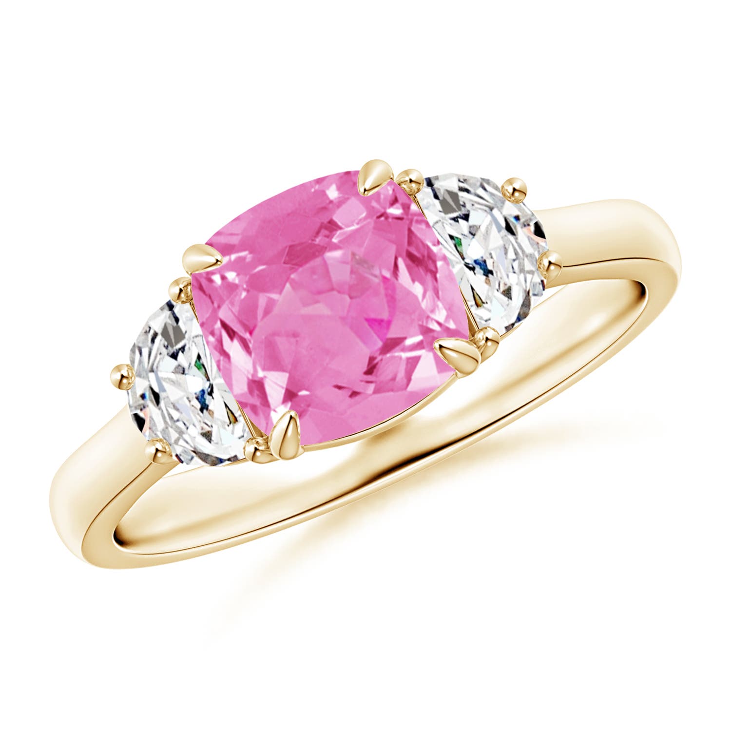 AA - Pink Sapphire / 1.82 CT / 14 KT Yellow Gold