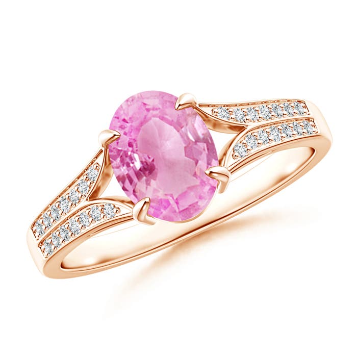 A - Pink Sapphire / 1.57 CT / 14 KT Rose Gold