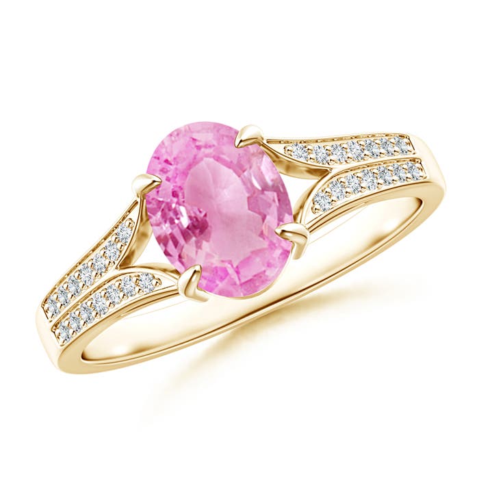 A - Pink Sapphire / 1.57 CT / 14 KT Yellow Gold